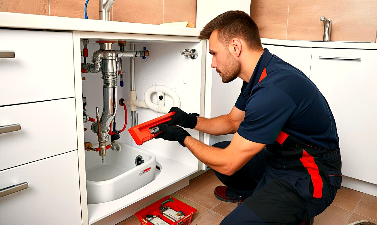 RT Hampton Plumbing & Heating at work